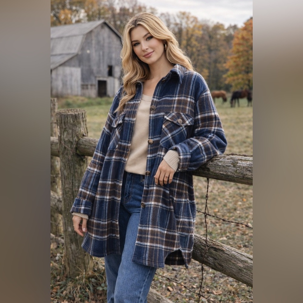 Plaid Oversized Coat